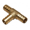 Тройник для шланга 6 мм, латунь