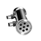 Дефлегматор трубчатый, 7 трубок, 10 мм, на кламп 2 дюйма, высота 20см, выход 1/2