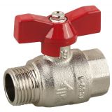 Кран-бабочка шаровой полнопроходной 3/4 папа-мама