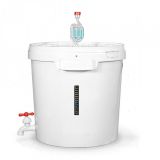 Емкость для брожения 32л с крышкой краником гидрозатвором термометром