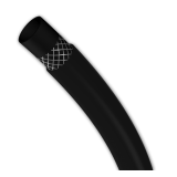 Шланг ПВХ армированный для средств защиты растений 10х3 мм черный 1м