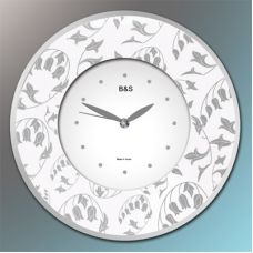Часы настенные кварцевые Розовые B&S арт. SHC 300 GF(W)