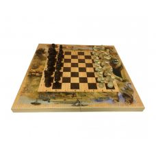 Набор 3в1 Шахматы-нарды-шашки "Сафари"